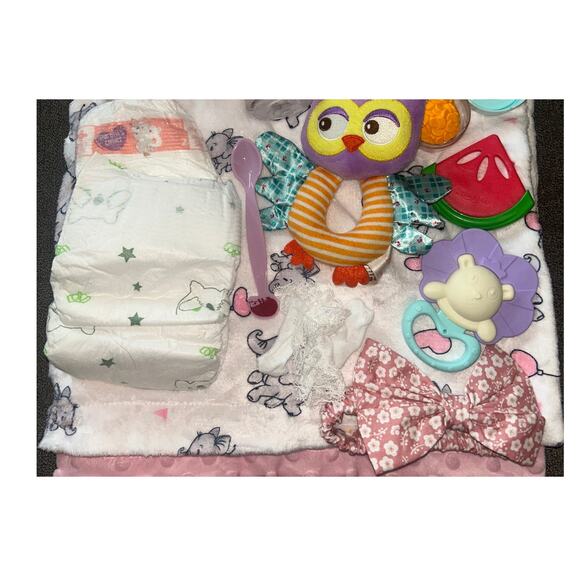 ES Reborn Baby Girl Doll Silicone Vinyl Limbs Cloth Body + Accessories (NWT) - Picture 6 of 7